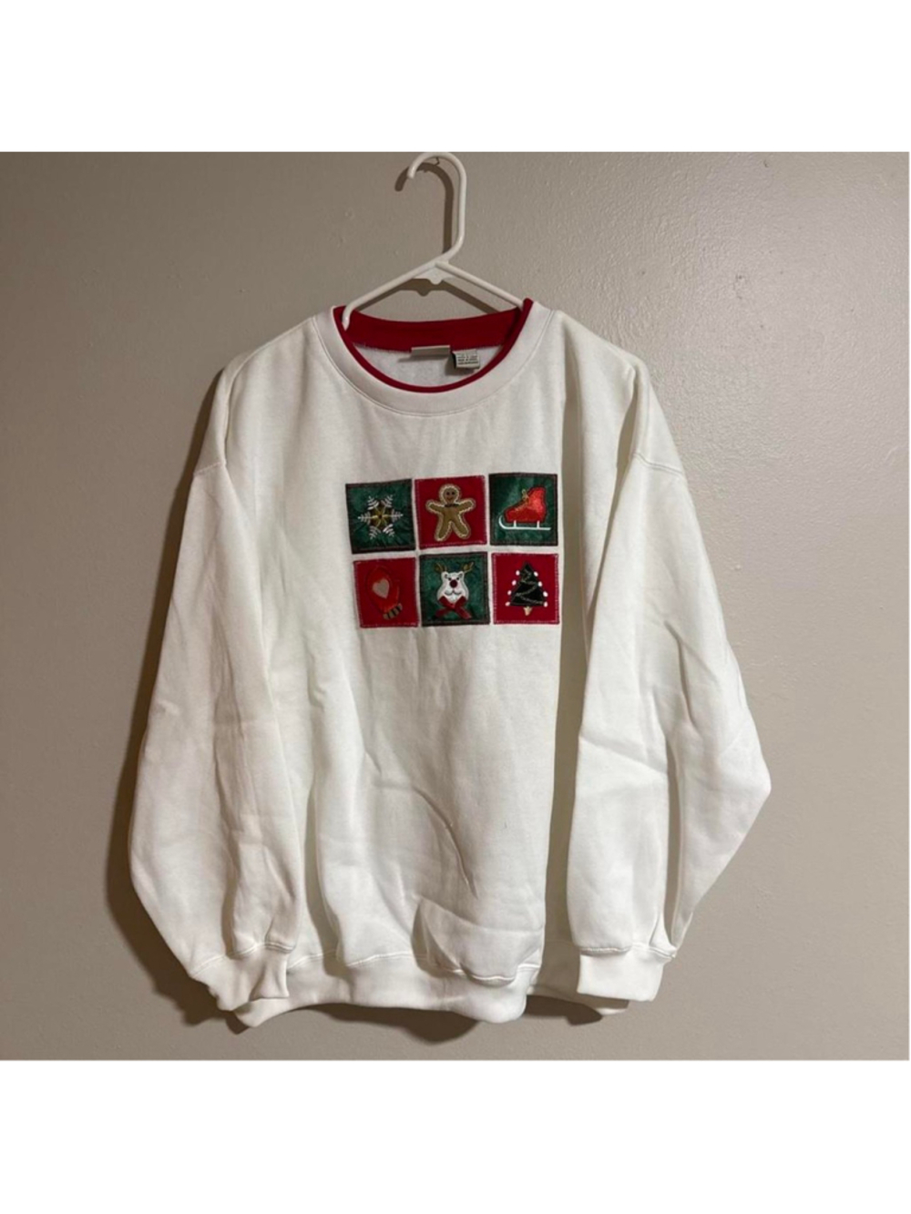 NWT Sears White Christmas Crewneck Sweatshirt XL